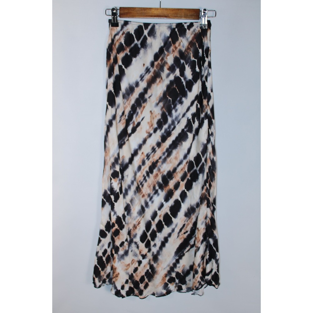 Milio Milano Women's Small Multicolor Viscose Elastic Waist Skirt